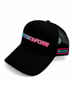 Trucker Style Pink logo Prestige Bonnet